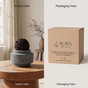 Diffusore di <span class=keywords><strong>Oli</strong></span> <span class=keywords><strong>Essenziali</strong></span> Ecologico in Pietra Lavica, <span class=keywords><strong>Deodorante</strong></span> <span class=keywords><strong>per</strong></span> Casa e Auto - Product Image 1