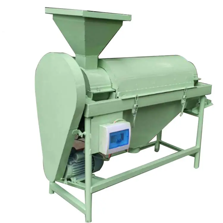 آلة صقل الحبوب باللونين الأخضر والأسود آلة صقل لإزالة الغبار من بذور الذرة والحبوب آلة صقل بذور دوار الشمس