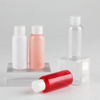 Botellas Plásticas PET con Tapa Mariposa y Tapa Abatible con Capacidades de 5ml a 500ml, Botella Compresible Cosmética Transparente de PET