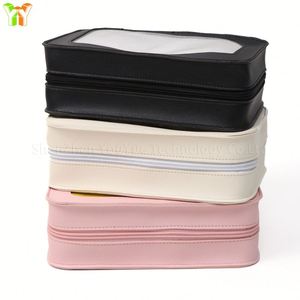 <b>Clear</b> Waterproof Makeup <b>Bag</b> Portable Travel Cosmetic Case Organizer for Women <b>Toiletry</b> Pouch with Transparent Window Zipper - Product Image 5