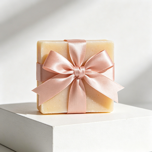 Nœud en ruban de satin pastel neutre minimaliste, vente en gros, nœud personnalisé pour boîte à bijoux de mariage, décoration d'emballage rustique - Product Image 6