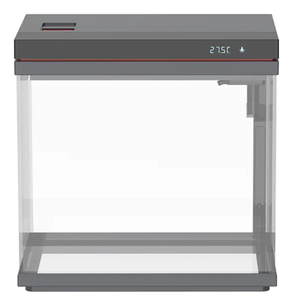 Super-clear Glass Fish tank ZHE-480/480J (black) - Enhances Oxygenation. <strong>Small</strong> <strong>Tabletop</strong> <strong>Aquarium</strong> for Living Room. - Product Image 2