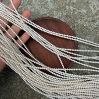 Perles d'eau douce pour bébés de 3-3,5 mm, perles en vrac, semi-finies, longueur 38-39 cm, 110 pièces