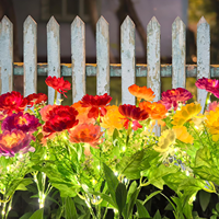 Éclairage LED extérieur IP65, lampes solaires en forme de fleurs pour le jardin, les allées, les patios, décorations, ajoute une ambiance magnifique et rehausse l'humeur