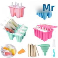 Moule à glaçons créatif en silicone de qualité alimentaire pour la maison, bac à glaçons en treillis, moule DIY d'été, boîte à glaçons pour bâtonnets glacés faits maison pour enfants