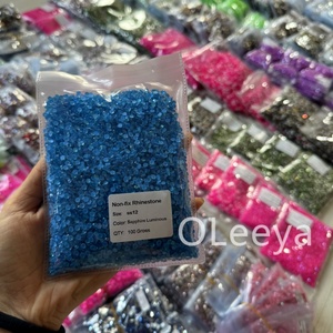 Strass en verre de qualité supérieure, à dos plat, fixation à froid, couleur Mocha, non thermocollants, pour ongles et gobelets, vente en gros usine - Product Image 4