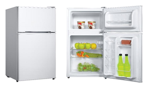 Refrigerador de doble puerta con congelador superior No Frost de 10.1 pies cúbicos, pantalla digital, instalación portátil para uso doméstico - Product Image 2
