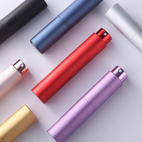 8ml & 10ml Mini verre parfum atomiseur pompe pulvérisateur aluminium vide poche vaporisateur bouteille pour voyage 100pcs quantité minimale de commande