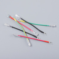 Kabel Harness Multi-Warna Kustom dengan Terminal Spade di Satu Ujung dan Terminal Garpu Tipe-U di Ujung Lain untuk Pengkabelan Modul Kontrol