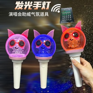 แท่งไฟอะคริลิครูปหูน่ารัก 15 สี ไฟ LED เรืองแสง ปุ่มกดแบบแมนนวล ใช้สำหรับคอนเสิร์ตดนตรี งานอนิเมะ และงานอื่นๆ - Product Image 3