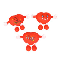 Jouet anti-stress en forme de cœur de dessin animé pour célébrités d'Internet, figurine créative de poupée souriante en TPR, décompression de bureau