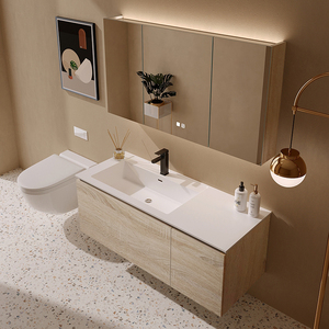 Vendita diretta della fabbrica arredamento per la casa a prezzi accessibili bagno vanità con specchio e lavandino in legno mobili da bagno - Product Image 3