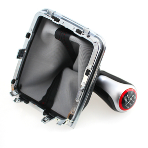 FCGSK - Perilla de Cambio Manual con Cubierta de Cuero Roja en Forma de Círculo para VW <span class=keywords><strong>Golf</strong></span> <span class=keywords><strong>7</strong></span> A7 MK7 para GTI GTD, Venta Caliente de Fábrica - Product Image 2