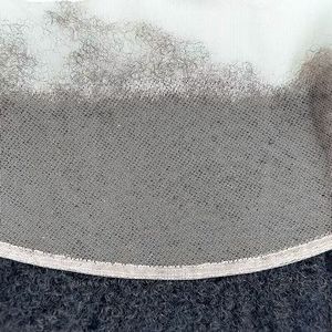 Ren tự nhiên phía trước với mái tóc bé chặt chẽ xoăn 13x4 nguyên liệu tóc con người phía trước đóng cửa không có knots tẩy trắng afro kinky coily tóc miếng - Product Image 5