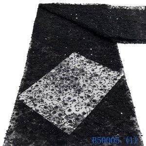 Pháp sang trọng Wedding Dress vải chất lượng cao tay thêu sequin Hoa Ngọc Trai thân thiện với môi cổ điển sexy phong cách mới lưới - Product Image 4