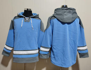 Großhandel Genähtes 14 St. Brown 16 Goff 20 Sanders 97 Hutchinson Detroit American Football Schnür-Pullover Trikot-Hoodie - Product Image 6