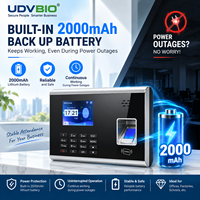 Système de pointage des employés basé sur le cloud avec batterie de secours 2000 mAh, lecteur d'empreintes digitales, WiFi, carte RFID, Y307B