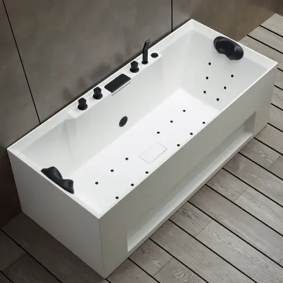 Spa bathtub Whirlpools bathroom tubs "one person" hot tub jets Freestanding Bathtub Sap Jet massage Bathtub