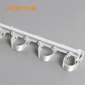 Factory Lower Price Curtain Track Ripple Fold Runner Silent S Wave Curtain Track Runner