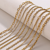 Nouvelle Chaîne Hip-Hop Torsadée en Acier Inoxydable Style Européen et Américain, Chaîne de Singapour Polyvalente Plaqué Or 18K, Collier DIY