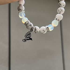 Bracelet en pierre naturelle avec perles de verre colorées pour stimuler la concentration, support audit usine marque blanche - Product Image 5
