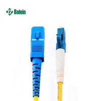 Kabel jaringan kecepatan tinggi SC-LC/UPC konektor Mode tunggal SM SP Simplex OS2 9/125 1m 3m 5m 10m 20m kabel Patch serat optik