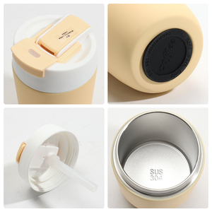 Tazza da viaggio 360ml da 480ml con Logo personalizzato tazza da caffè in acciaio con coperchio tazza portatile isolata - Product Image 6