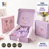 Boîte à vêtements recyclée personnalisée pour jupe, boîte d'expédition en carton ondulé, emballage couleur, prix de gros, OEM