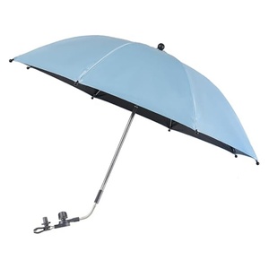 Parasol de poussette bébé léger, résistant aux UV, de haute qualité, avec pince réglable, compatible extérieur - Product Image 5