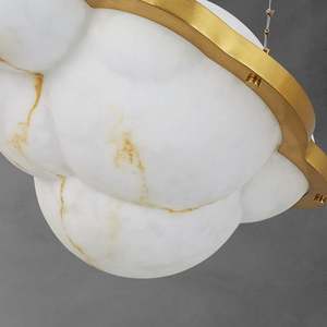 Creative Chandelier Oval Gold LED <b>Light</b> E27 Switch Control 3-Year Warranty - Product Image 3