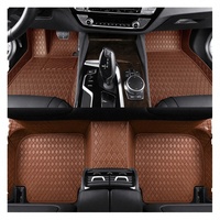 Nouvelle conception 2026 – Ensemble complet 3 pièces de tapis de sol de voiture en cuir 3D 5D de luxe antidérapant rouge monocouche épais 18 mm