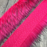 Fort Hood Pashmina Châle Cachemire Cape et Rayures Raton Laveur Faux Tissu Fourrure Garniture