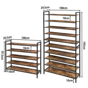 Wholesale Stackable Shoe Racks 3/4/5/6/8/10 Tier Shoe Storage Stand For Entryway 12/16/20/24/32/40 Pairs Shoes Organizer