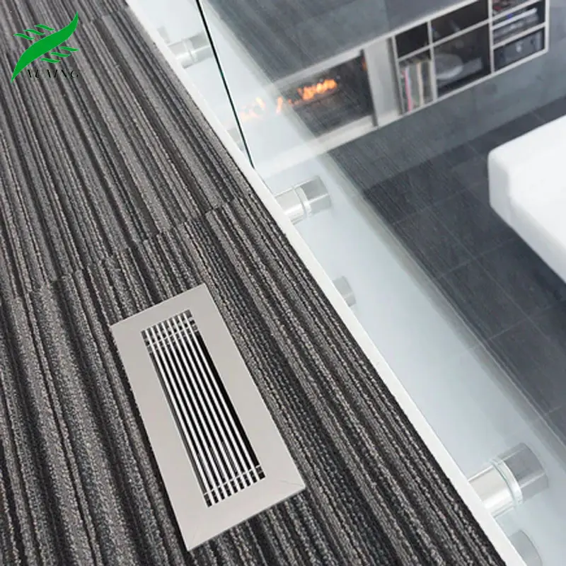 Hvac Systeem Floor Register 4X10 Verwijderbare Metalen Frameloze Floor Vent Air Floor Vent Cover