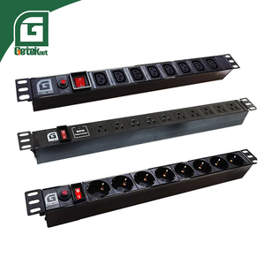 GETEKnet OEM ODM Vertiv PDU <span class=keywords><strong>19</strong></span> pouces <span class=keywords><strong>1U</strong></span> C13/C19 6-25 ports avec protection contre les surtensions, certifié CE, accessoires de câblage, rallonges - Product Image 2