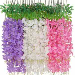 Flores Artificiales de Peonía de Seda y Delphinium Ajacis al por Mayor, 2 Ramas, Realistas, Decoración para el Día de la Madre y Regreso a Clases - Product Image 1