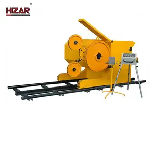 Hizar Automatic Mono Wire Saw cutting machine stone quarry chain saw cutting for brick depending on stone type