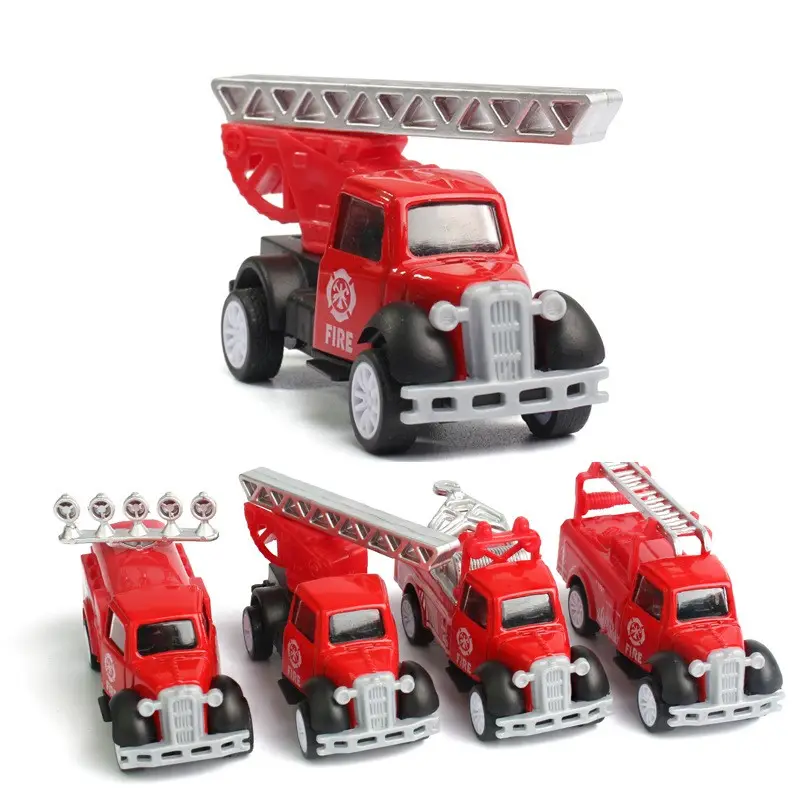 Classical die cast toy sliding fire fighting truck HN862919 Alloy CAR