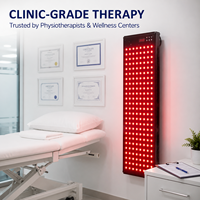 Panneau de luminothérapie rouge de qualité médicale à 7 longueurs d'onde, 140 mW/cm², étanche IP65, haute résistance aux températures, pour cliniques de physiothérapie