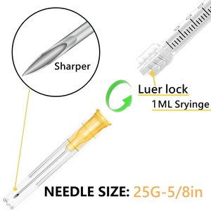 Seringues vétérinaires jetables de 1 ml en PP de qualité médicale avec embout Luer Lock et aiguille, seringue de sécurité 1 cc - Product Image 2