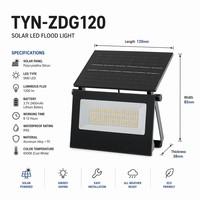 Lámpara Solar de Jardín, Lámpara de Pared LED Plegable para Exteriores, IP65, Sensor de Movimiento, Impermeable, Portátil, para Patio, Villa, 3000K, 4000K, 6500K, ABS