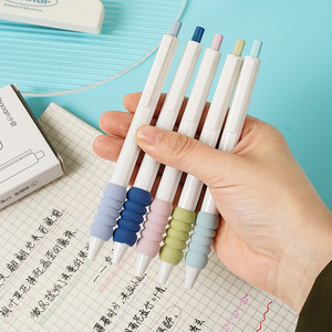 Bolígrafo de punta redonda con botón pulsador y esponja Yu Sheng de 0.5 mm, herramienta de escritura para exámenes de estudiantes, colores surtidos - Product Image 2