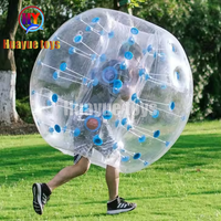 HUAYUE Boule de choc portable en TPU/PVC transparent, durable, de haute qualité, pour jeux sportifs d'extérieur pour enfants, vente en gros