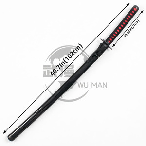 Spada Nichirin di <span class=keywords><strong>Tanjiro</strong></span> <span class=keywords><strong>Kamado</strong></span> con Lama Non Affilata e Fodero Nero, Replica Sicura per Adulti (14+) - Product Image 3
