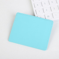 Portefeuille fin en cuir PU pour cartes de crédit, couleurs unies, porte-cartes bancaires en similicuir, 4 emplacements, pochette, design de logo personnalisé