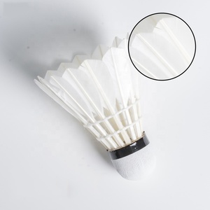 <span class=keywords><strong>ALP</strong></span> 808 12pcs/Tube Shuttlecocks White Goose Feather 76-77 Speed Durable Badminton Ball Stable Flight Use for Training Sports - Product Image 4
