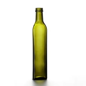 Bouteille d'huile d'olive carrée en verre 500 ml avec bouchon à vis, <span class=keywords><strong>récipient</strong></span> durable, transparent et réutilisable <span class=keywords><strong>pour</strong></span> vinaigre, <span class=keywords><strong>vinaigrette</strong></span>, sauce salade - Product Image 1