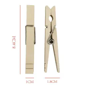 20 adet 8.4cm fsc en çok satan eco dostu clothespin dekorasyon klip ahşap mandal