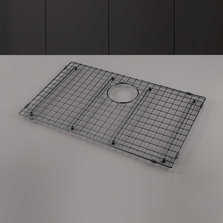 304 Stainless Steel Kitchen Sink Protector With Folding Grid Metal