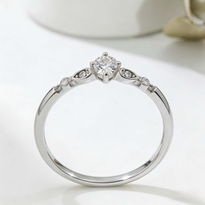 Light Luxury Stainless Steel Thin Band Pave Zircon Ring-Trendy 18K Gold Plated Wedding & Gift Jewelry for Everyday Wear - Product Image 3